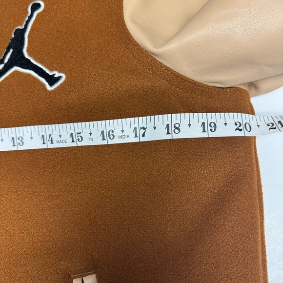 Jordan Bomber Jacket in Brown and Tan - Picture 7 of 8